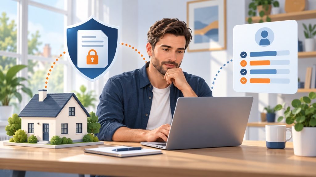 Homeowner reviewing options for a secured loan with bad credit