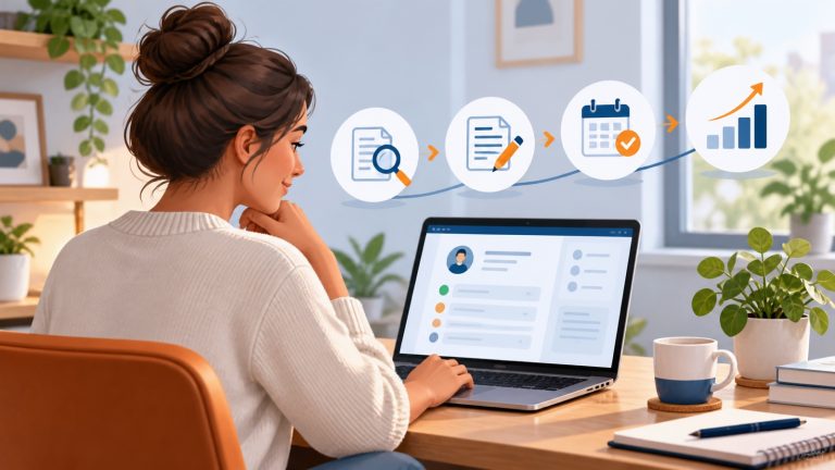Person taking practical steps to improve their UK credit score