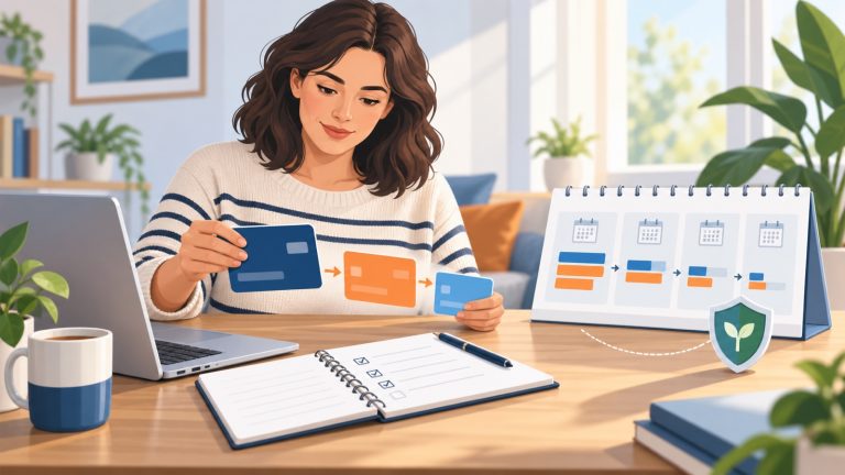 Borrower planning how to pay off loans and reduce debt