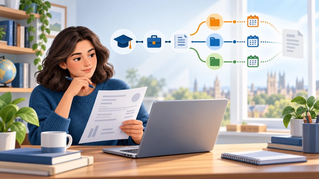 Graduate checking when UK student loans are written off